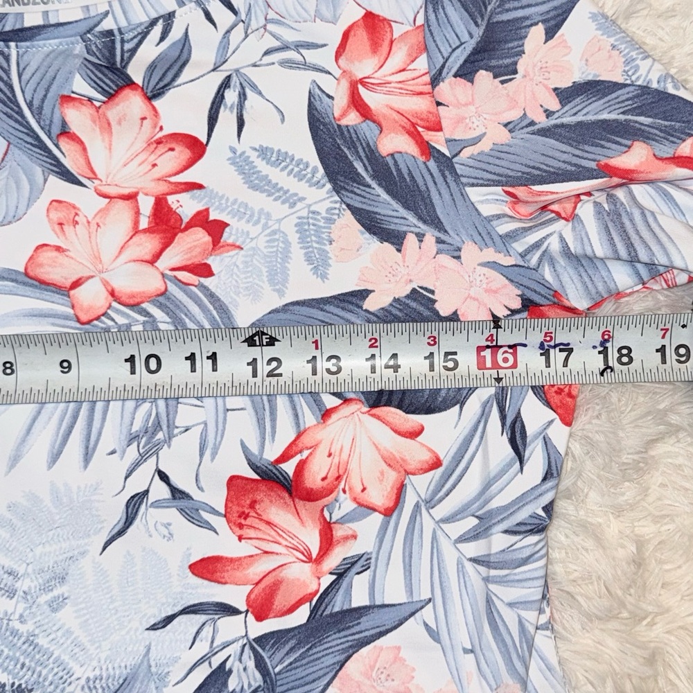 Tommy Bahama Women’s ISLANDZONE Floral Scoop Neck Top | 3/4 sleeves | XS | NWOT - Picture 4 of 5